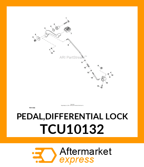 PEDAL,DIFFERENTIAL LOCK TCU10132