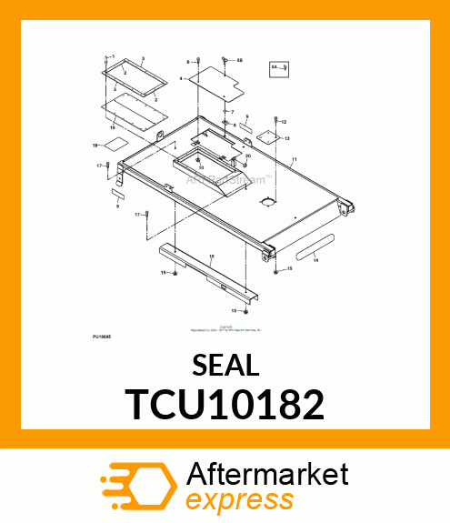 SEAL, RUBBER TCU10182