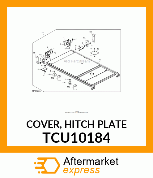 COVER, HITCH PLATE TCU10184