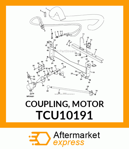 COUPLING, MOTOR TCU10191