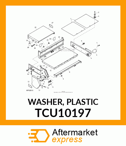 WASHER, PLASTIC TCU10197