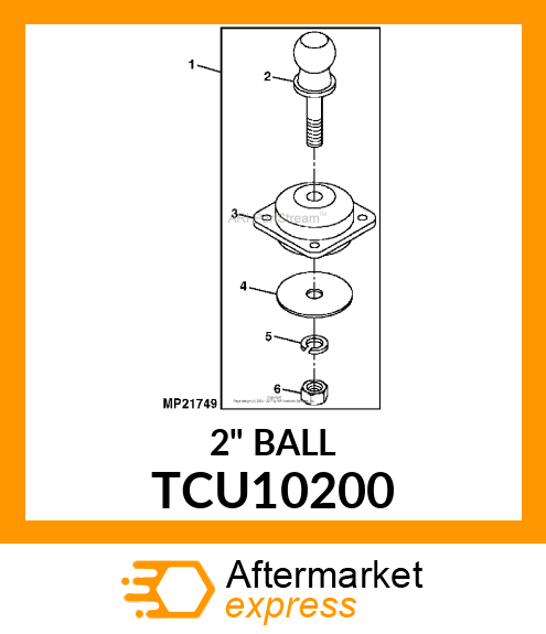 2" BALL TCU10200