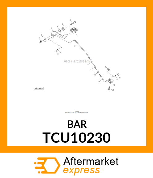 LINK, DIFFERENTIAL LOCK RH TCU10230