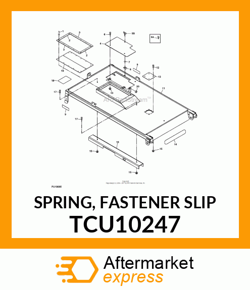 SPRING, FASTENER SLIP TCU10247