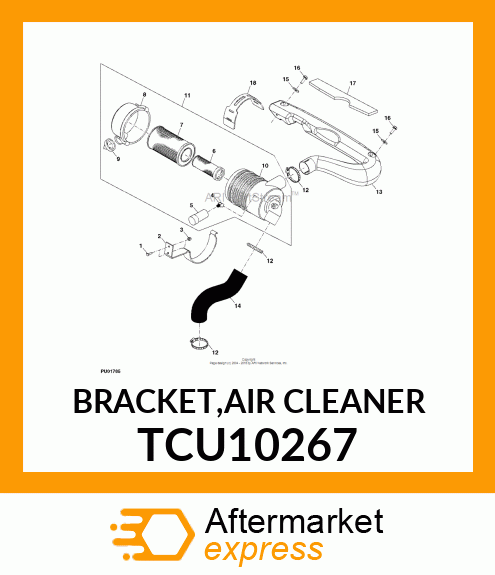 BRACKET,AIR CLEANER TCU10267