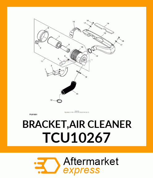 BRACKET,AIR CLEANER TCU10267