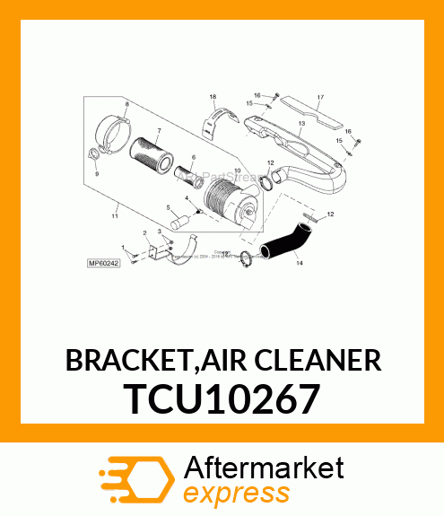 BRACKET,AIR CLEANER TCU10267