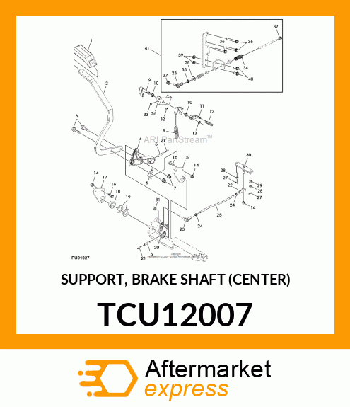 SUPPORT, BRAKE SHAFT (CENTER) TCU12007