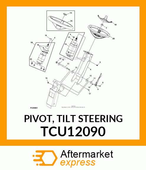 PIVOT, TILT STEERING TCU12090