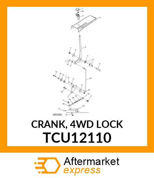 CRANK, 4WD LOCK TCU12110