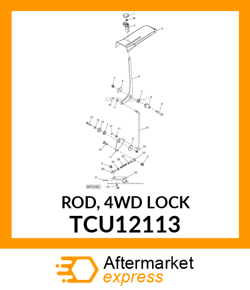 ROD, 4WD LOCK TCU12113