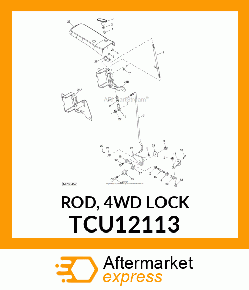 ROD, 4WD LOCK TCU12113