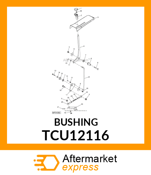 PIVOT, 4WD LOCK LEVER TCU12116