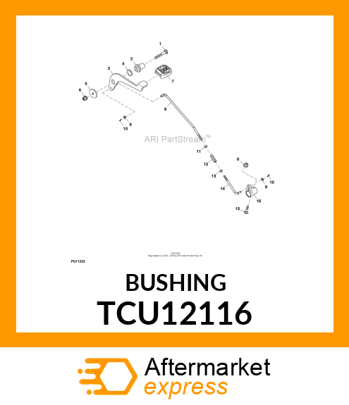 PIVOT, 4WD LOCK LEVER TCU12116