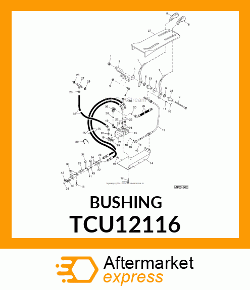 PIVOT, 4WD LOCK LEVER TCU12116