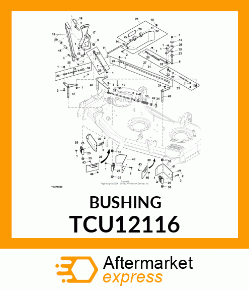 PIVOT, 4WD LOCK LEVER TCU12116