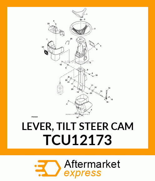 LEVER, TILT STEER CAM TCU12173