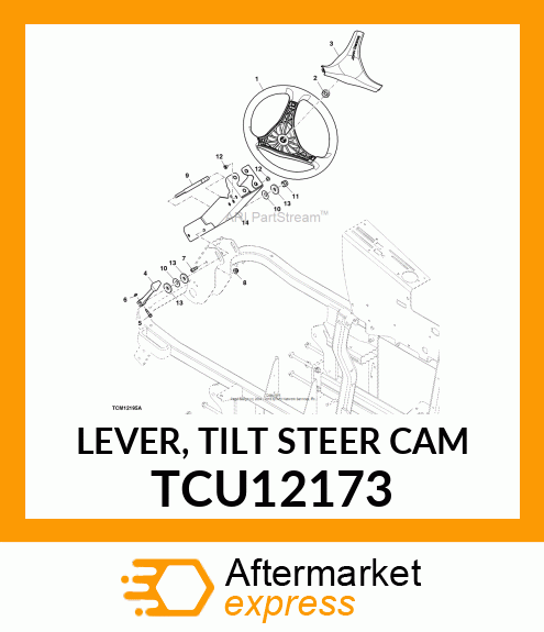 LEVER, TILT STEER CAM TCU12173