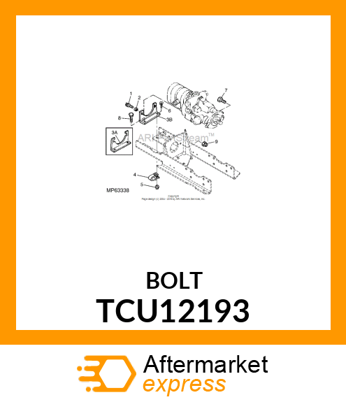 BOLT, M10 X 40 SERRATED FLANGE TCU12193