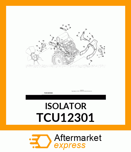 ISOLATOR, ENGINE TCU12301