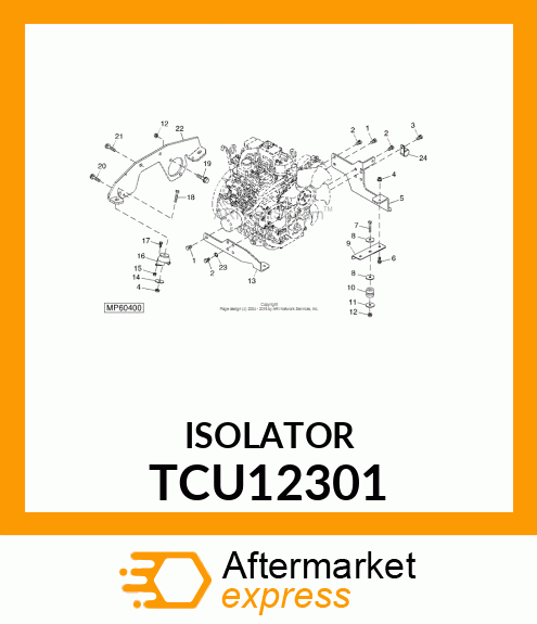 ISOLATOR, ENGINE TCU12301