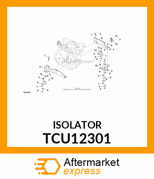 ISOLATOR, ENGINE TCU12301