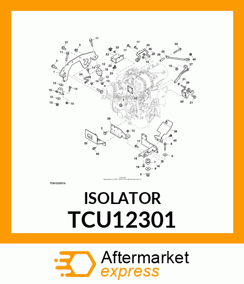 ISOLATOR, ENGINE TCU12301