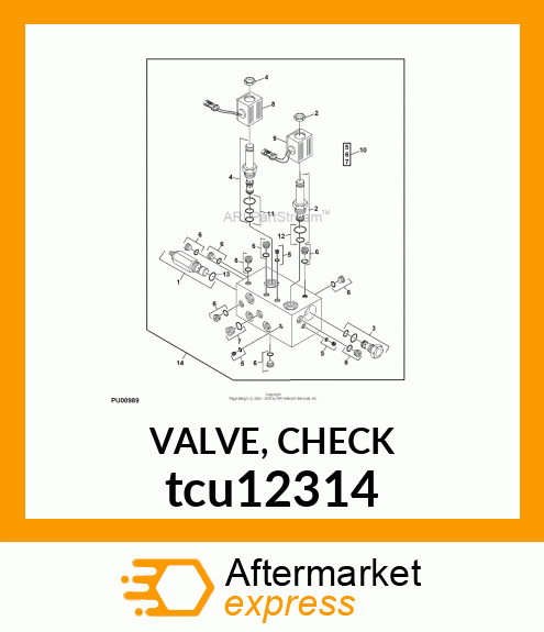 VALVE, CHECK tcu12314