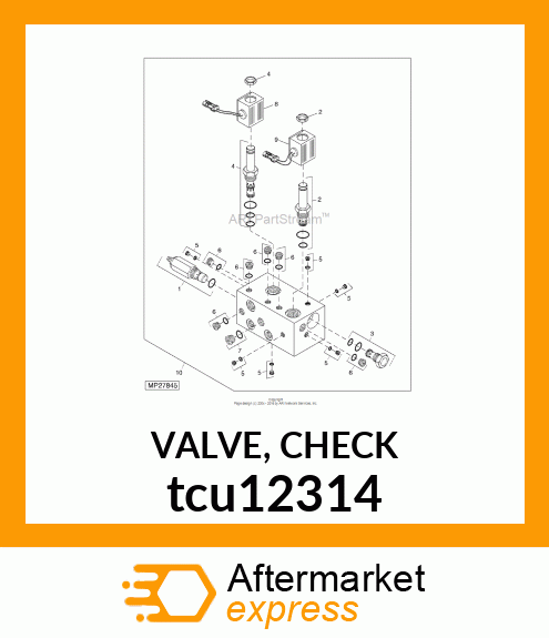 VALVE, CHECK tcu12314