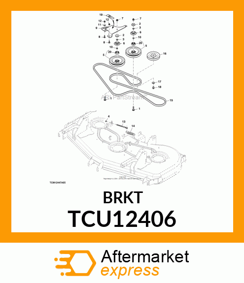 ARM, IDLER, 72SD (F1400/1500) FIX TCU12406