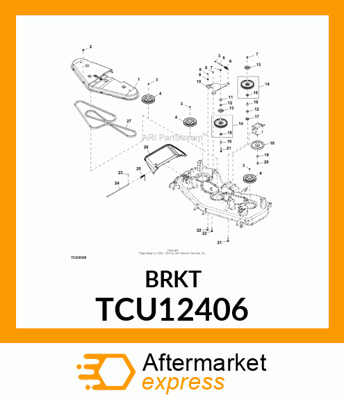 ARM, IDLER, 72SD (F1400/1500) FIX TCU12406