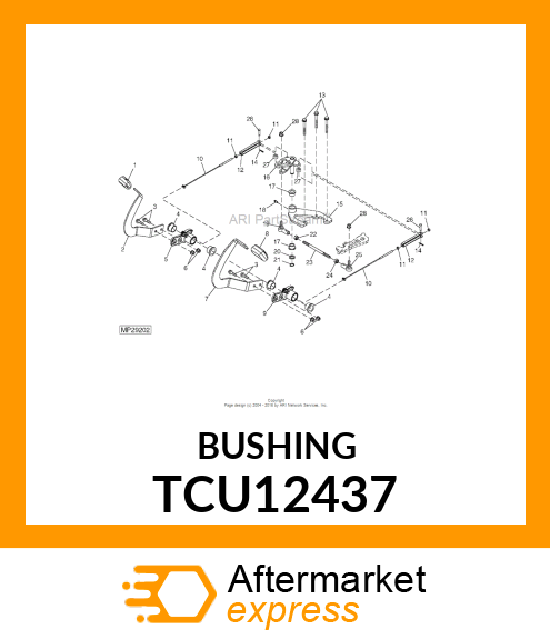 BUSHING, FLANGED TCU12437