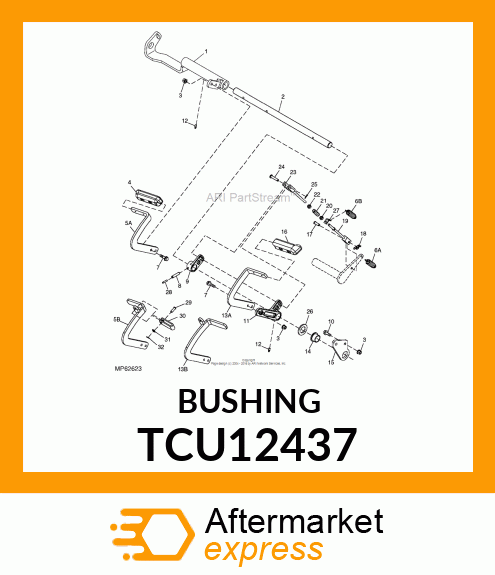 BUSHING, FLANGED TCU12437