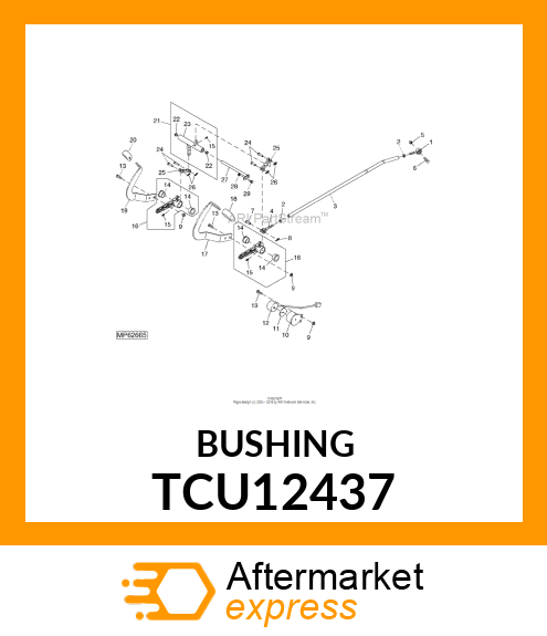 BUSHING, FLANGED TCU12437