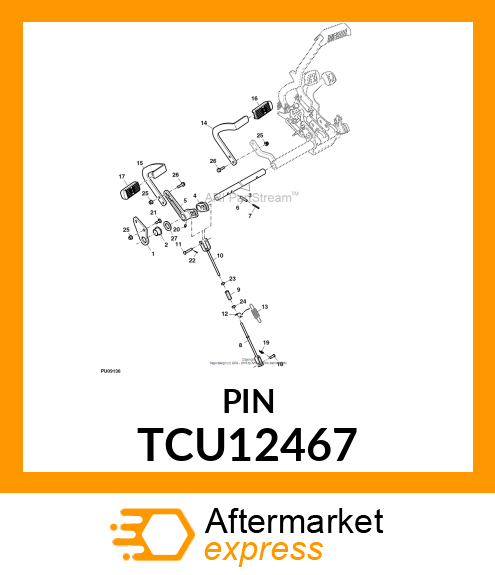 PIN, CLEVIS HEAD (8X40) TCU12467