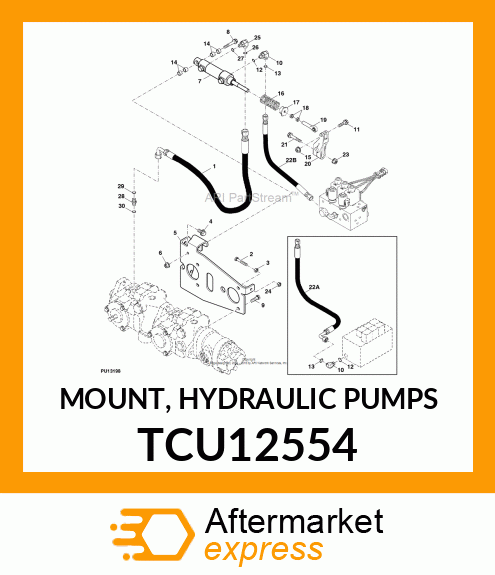 MOUNT, HYDRAULIC PUMPS TCU12554