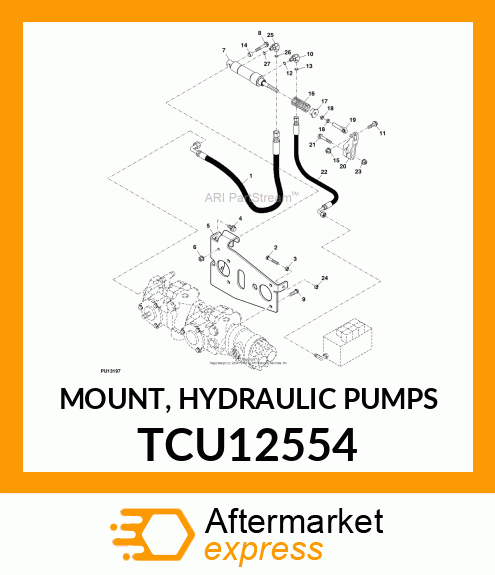 MOUNT, HYDRAULIC PUMPS TCU12554