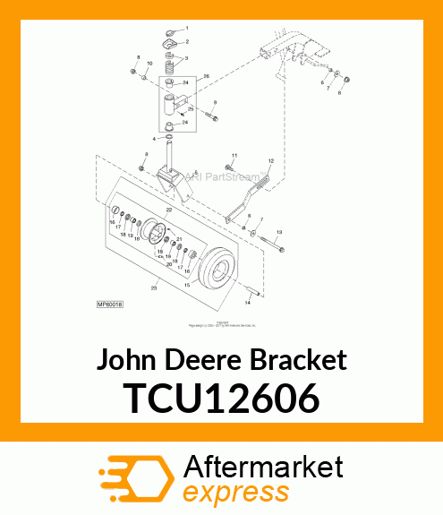 BRACKET, BRACKET STABILIZER TCU12606