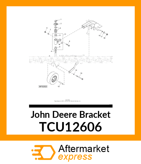 BRACKET, BRACKET STABILIZER TCU12606