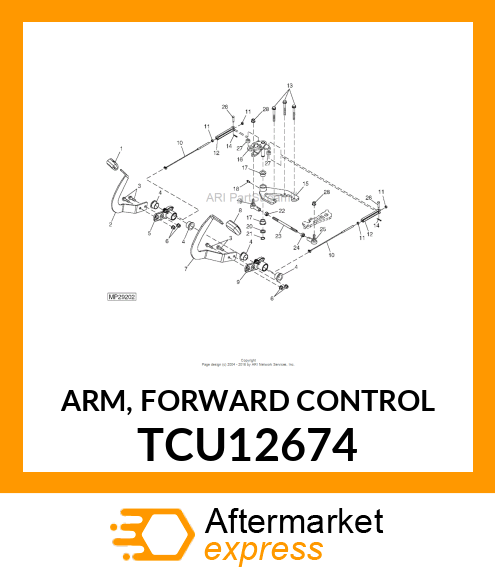 ARM, FORWARD CONTROL TCU12674