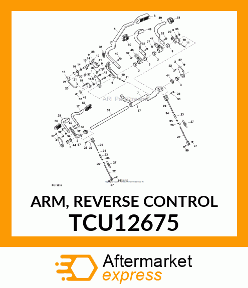 ARM, REVERSE CONTROL TCU12675