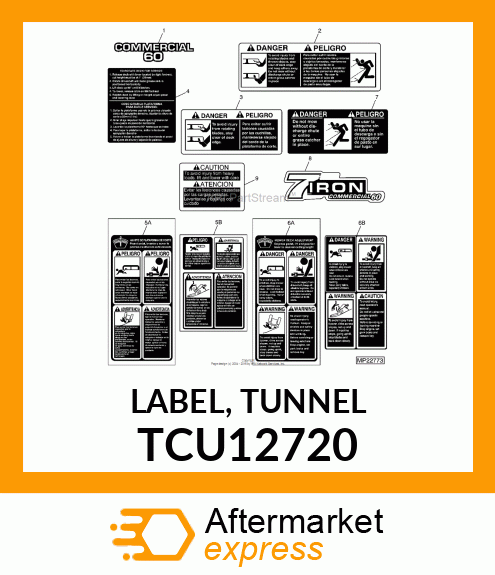 LABEL, TUNNEL TCU12720