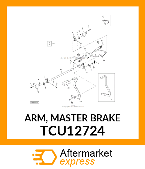 ARM, MASTER BRAKE TCU12724