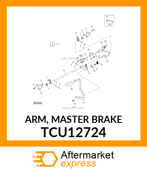 ARM, MASTER BRAKE TCU12724