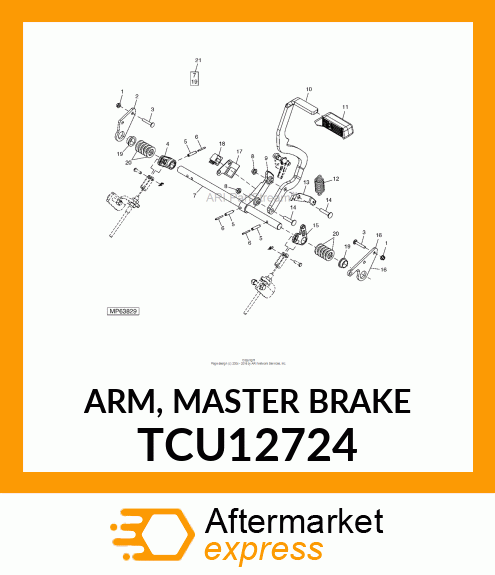 ARM, MASTER BRAKE TCU12724