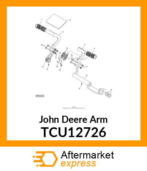 ARM, TURN BRAKE TCU12726