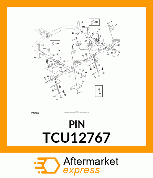 PIN, STEERING LOCKOUT TCU12767