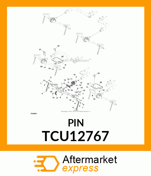 PIN, STEERING LOCKOUT TCU12767