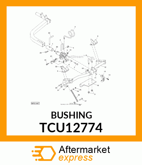 SPACER, BEARING SLEEVE # TCU12774