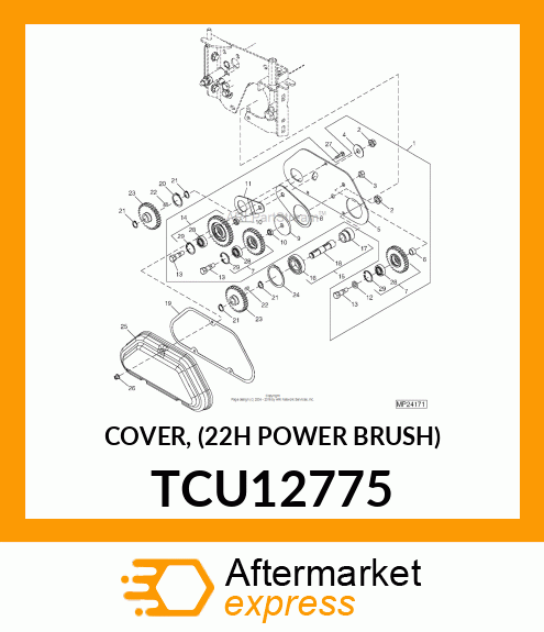 COVER, (22H POWER BRUSH) TCU12775